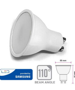 10W LED bodová žiarovka GU10, SMD Samsung Chip, 1000lm