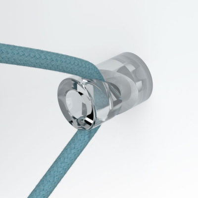 Decentralizér - stropný alebo nástenný háčik pre textilné káble, transparentný (2)