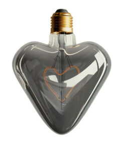 Edison Soft žiarovka HEART, E27, 150lm, 5W, Teplá biela, stmievateľná