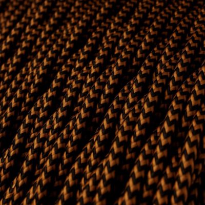 Kábel dvojžilový skrútený v podobe textilnej šnúry so vzorom, Whiskey, 2 x 0.75mm, 1 meter.