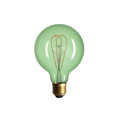 Edison Soft žiarovka, Smaragdová LED žiarovka - GLOBUS - 5W, E27, Stmievateľná, 2200K (1)