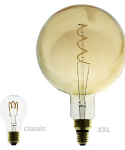 Edison Soft žiarovka, Jantárová LED žiarovka - MOON - 5W, E27, Stmievateľná, 2000K (1)