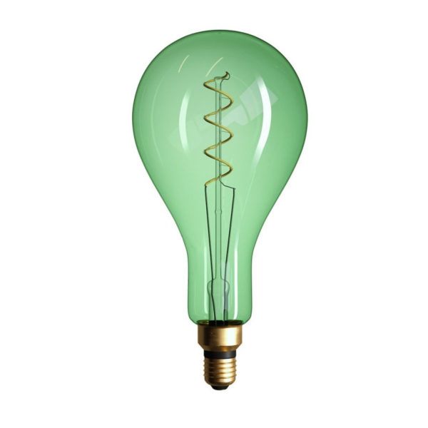 Edison Soft žiarovka, Smaragdová LED žiarovka - XXL - 5W, E27, Stmievateľná, 2000K (1)