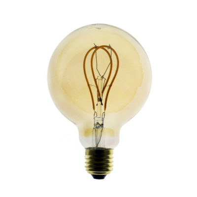 Edison Soft žiarovka, Jantárová LED žiarovka - GLOBUS - 5W, E27, Stmievateľná, 2000K (1)Edison Soft žiarovka, Jantárová LED žiarovka - GLOBUS - 5W, E27, Stmievateľná, 2000K (1)