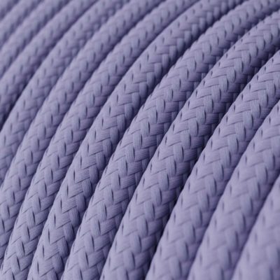 Kábel dvojžilový v podobe textilnej šnúry vo svetlo fialovej farbe, 2 x 0.75mm, 1 meter.