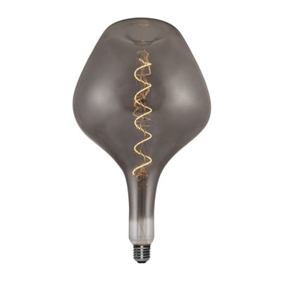 Vintage Filament žiarovka BIG GLOBE, dymová - 5W, E27, 150lm, Stmievateľná, Teplá biela