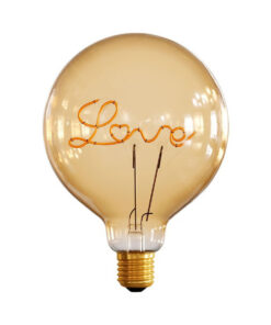 Edison Soft žiarovka pre stolové lampy, Love, E27, 250lm, 5W, Teplá biela, stmievateľná