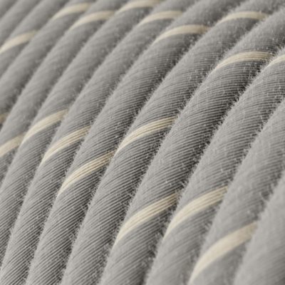Textilný kábel, bavlna, Vertigo - vaječná farba, 2 x 0.75mm, 1 meter-