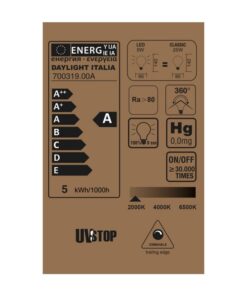 Zlatá LED žiarovka - CROISSANT GLOBUS - 5W, E27, Stmievateľná, 2000K, 250lm – Obrázok 3