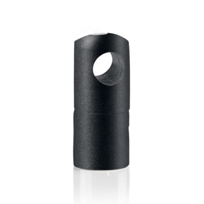 Káblová kovová podpora - stropný alebo nástenný držiak káblov v čiernej farbe