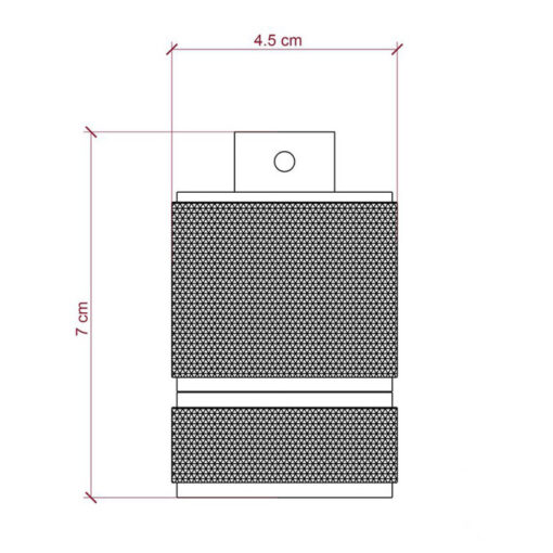 Mohutná objímka z hliníkovej zliatiny E27 vhodná pre použitie tienidla • Mosádzna - Image 5