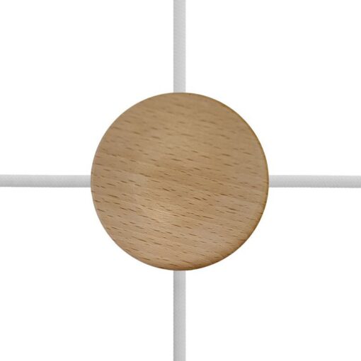 MINI drevený stropný držiak so 4 bočnými otvormi, 88mm - Image 2