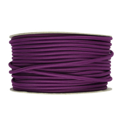 Kábel dvojžilový v podobe textilnej šnúry v ultraviolet farbe, 2 x 0.75mm, 1 meter