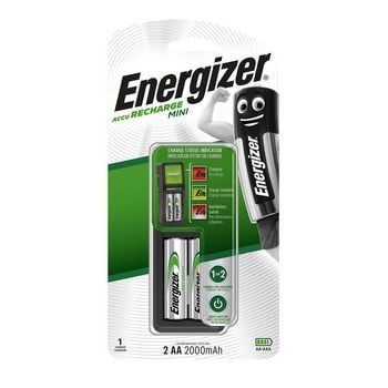 Energizer Nabíjačka Mini AA + batérie 2x AA Power Plus 2000 mAh