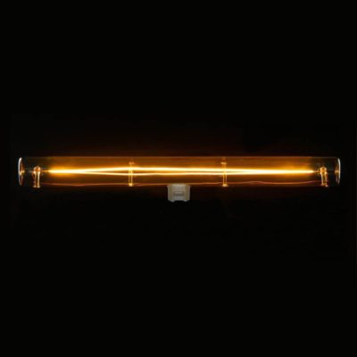 Zlatá LED žiarovka S14d, 30 cm, Teplá biela, 8W, 300lm, Stmievateľná--