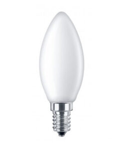 LED žiarovka s mliečnym sklom OLIVA - E14, 6W, 806lm, Teplá biela | Daylight Italia