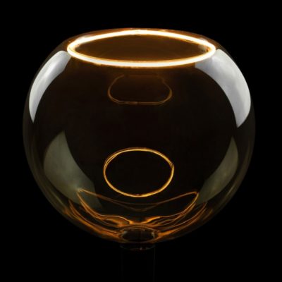 LED Globe G300 Dymová dizajnová žiarovka 8W, 1900K, 350lm, Stmievateľná.