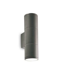 Exterierové nástenné svietidlo GUN AP2 SMALL, IP44, antracitová farba | Ideal Lux