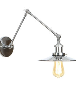 Historická nástenná lampa Alton v striebornej farbe