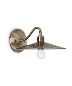 Historické nástenné svietidlo v staromosádznej farbe CANTINA AP1 | Ideal Lux