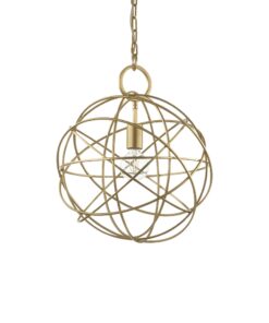 Kovový závesný luster v zlatej farbe KONSE SP1 | Ideal Lux