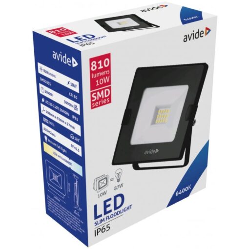 LED SLIM Reflektor SMD, Studená biela, 10W, 810 lm - Image 2