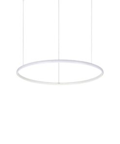 Moderný závesný LED luster HULAHOOP SP D060 v tvare kruhu, 3000k, biela farba | Ideal Lux