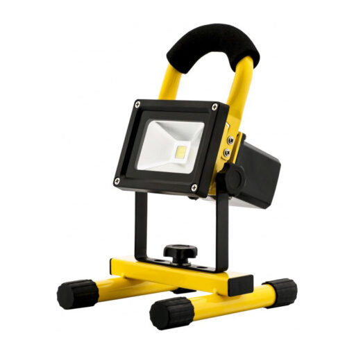 Nabíjateľný LED Reflektor, Studená biela, 10W, 560 lm