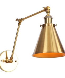 Alternative view of Retro nástenná lampa Shadeness v zlatej farbe