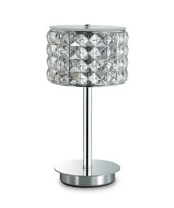Stolná elegantná lampa ROMA TL1 v chrómovej farbe | Ideal Lux