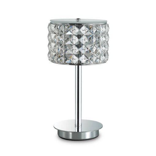 Stolná elegantná lampa ROMA TL1 v chrómovej farbe | Ideal Lux