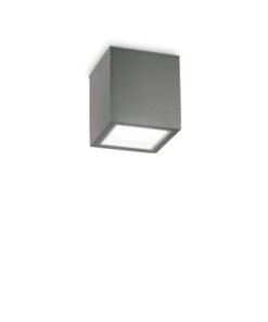 Vonkajšie stropné svietidlo TECHO PL1 SMALL, IP54, antracitová farba | Ideal Lux