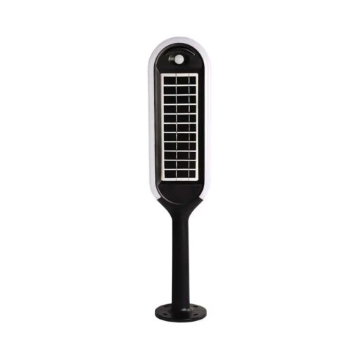 Záhradné LED svietidlo solárne s PIR pohybovým senzorom 5W, 4000K, čierna farba