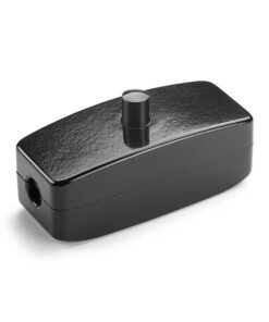 Bakelite® káblový spínač s čiernym tlačidlom