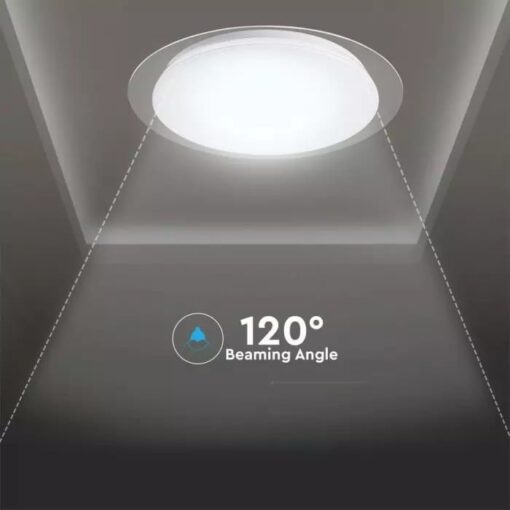 LED stropné kruhové svietidlo 60W, Stmievateľné, 3 farby, diaľkové ovládanie, 4200lm, 46cm, Stary - Image 6
