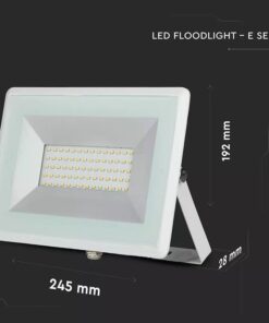 Reflektor LED E-Series 50W, Denná biela, 4000K, 4250lm, biely – Obrázok 3