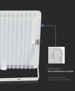 Reflektor LED E-Series 50W, Denná biela, 4000K, 4250lm, biely – Obrázok 4