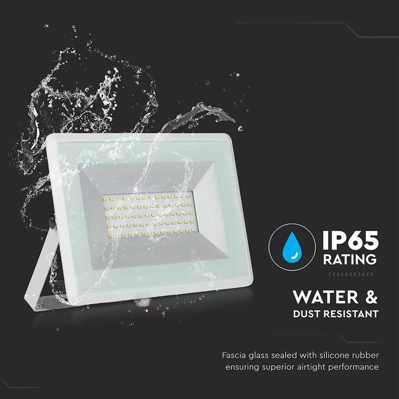 Reflektor LED E-Series 50W, Denná biela, 4000K, 4250lm, biely – Obrázok 6