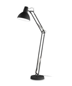Retro podlahová lampa WALLY PT1 v čiernej farbe | Ideal Lux