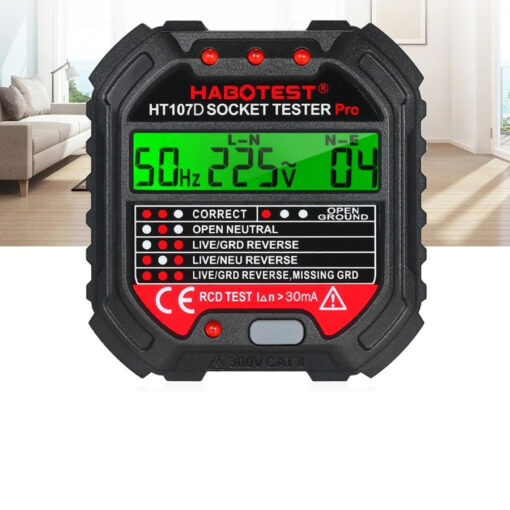 Tester zásuviek s digitálnym displejom Habotest HT107D - Image 3
