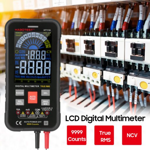 Digitálny univerzálny multimeter Habotest HT116 True RMS, NCV - Image 7