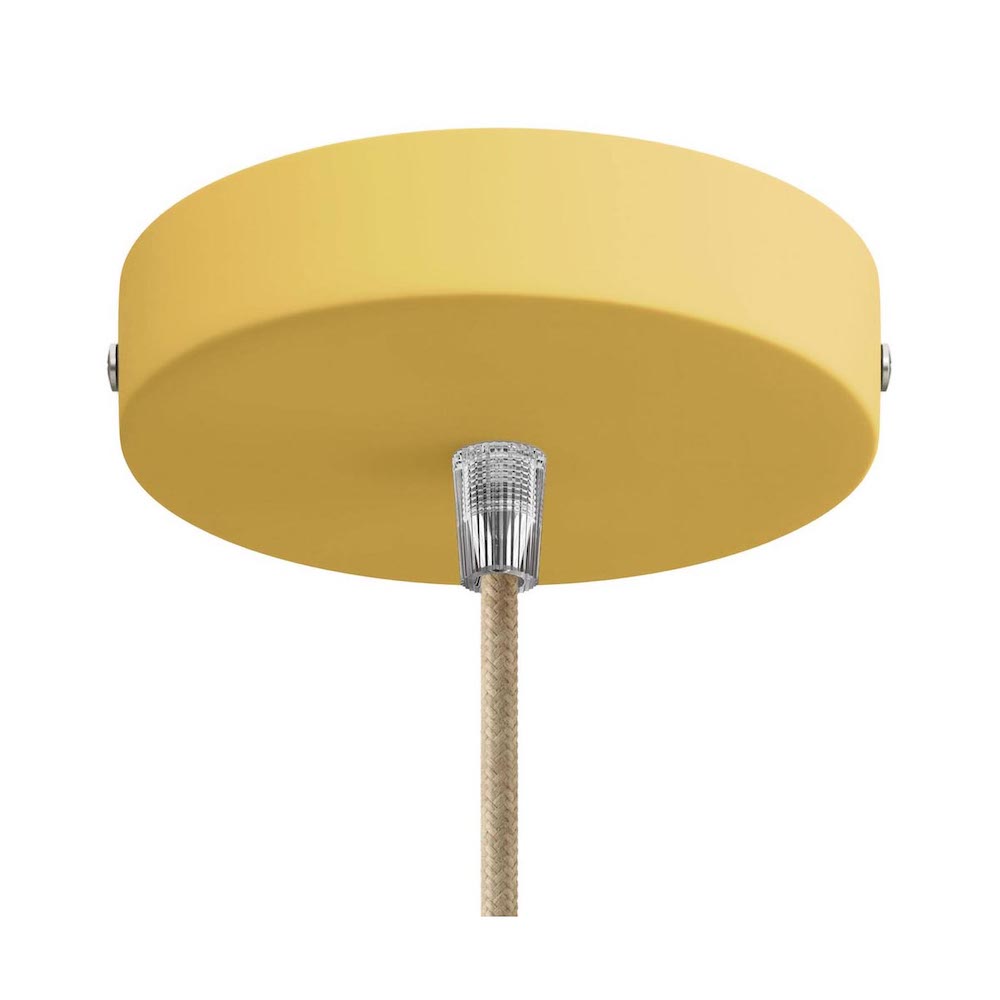 Horčicový stropný držiak pre 1 svietidlo, 12cm, kov – Obrázok 2