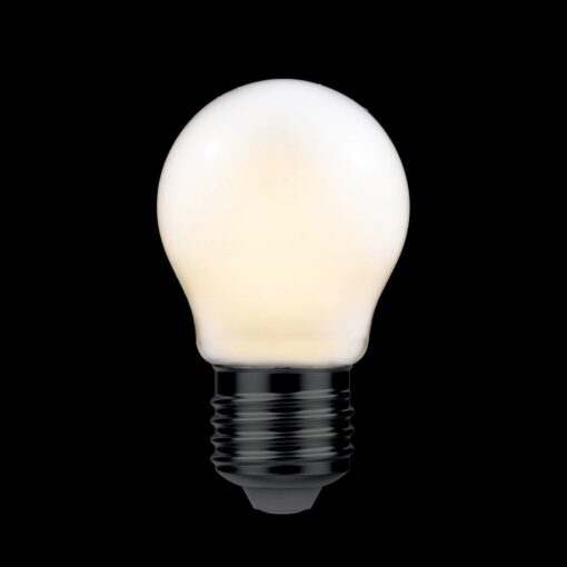 LED žiarovka s mliečnym sklom G45, E27, 4W, 2700K, 470Lm - Image 2