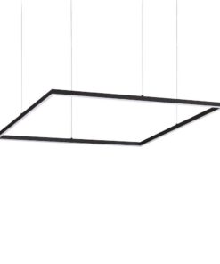 LED luster ORACLE SLIM SP D90 SQUARE, 3000k, 5250lm, čierna farba | Ideal Lux