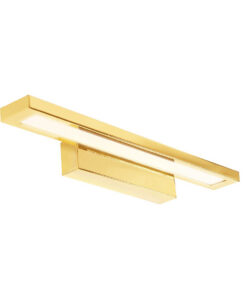 Nástenné kúpeľňové LED svietidlo v zlatej farbe, 60cm, 12W