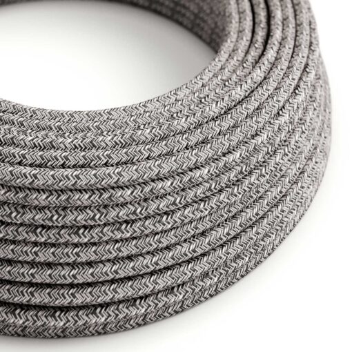 Kábel trožilový v podobe textilnej šnúry so vzorom Black Onyx, 1 meter