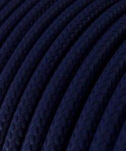 Alternative view of Kábel dvojžilový v podobe textilnej šnúry v tmavo modrej farbe, umelý hodváb, 2 x 0.75mm, 1 meter